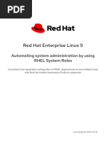 Red Hat Enterprise Linux-9-Automating System Administration by Using Rhel System Roles-En-Us