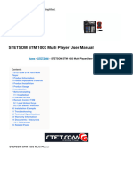 STM 1003 Multi Player Manual