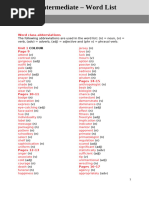 Life Intermediate Wordlist