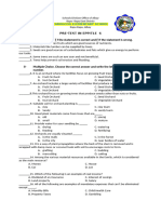 Pre-Test - Tle 6