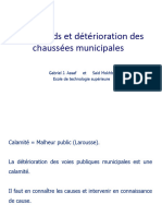 Poids Lourds Et Deterioration Des Chaussees Municipales