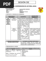 Sesion de Aprendizaje Plan Lector Agua 