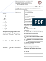 Examen 1° Segundo Trimestre