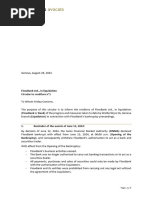 Circular To Creditors From The Liquidators of FlowBank