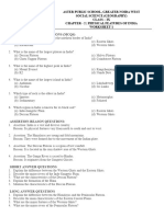 Physical Features of India - Class-9 - Worksheet - 1 - New