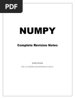 Numpy Complete Notes