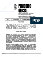 Acuerdo de Creación Del Instituto de Cultura de Tabasco