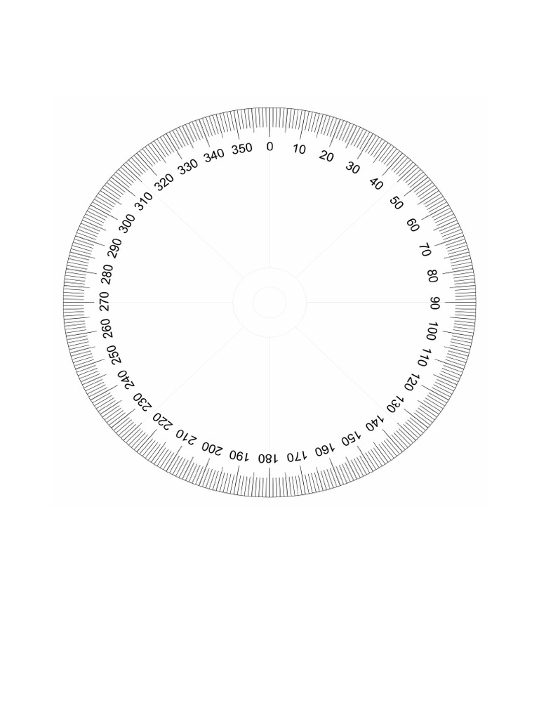 Printable 360 Degree Wheel - JPG | PDF