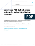 PDF Buku Bahasa Indonesia Kelas 5 Kurikulum Merdeka