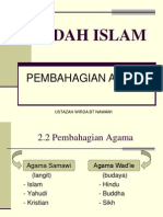 2.2 Pembahagian Agama