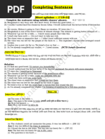 Completing Sentences HSC English 2nd PAPER