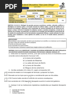 Evaluación Trimestral 2 - Segundo Bgu - Historia