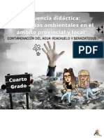 Secuencia Didáctica. Problemas Ambientales Del Territorio Provincial y Local, Berazategui. Cuarto Grado