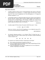 Hypothesis Testing Tutorial