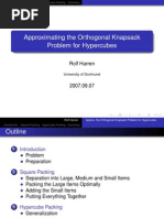 Rolf Harren - Approximating The Orthogonal Knapsack Problem For Hypercubes