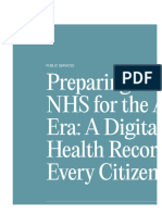 Preparing The NHS For The AI Era: A Digital Health Record For Every Citizen