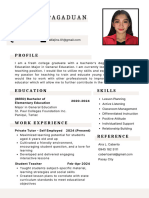 Resume & Application Letter - CYRILL G. PAGADUAN