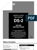 Digital Voice Recorder: Online Instructions