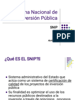 Sistema Nacional de Inversión Pública: Abril 2010