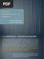 Justicia Administrativa, La Sentencia