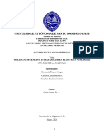 Violencia de Genero e Intrafamiliar en El Distrito Judicial de San Juan de La Maguana (6-7-2024)