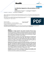 The Rate of TB-HIV Co-Infection Depends On The Prevalence of HIV Infection in The Community