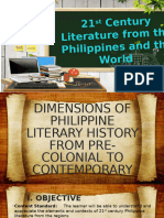 Dimensions of Philippine Literary History From Pre Colonial To Contemporary