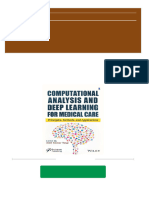 Full Download Computational Analysis and Deep Learning For Medical Care Principles Methods and Applications 1st Edition Amit Kumar Tyagi (Editor) PDF