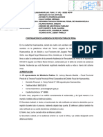 Continuación de Audiencia de Revocatoria de Pena