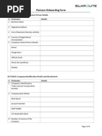 Silkroute Absolute KYC Onboarding Form