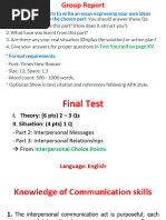 Gr-Report and Final Test Review