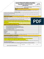 Lista de Verificación-064 Limpieza Con Chorro de Agua A Presión A Diferentes Áreas