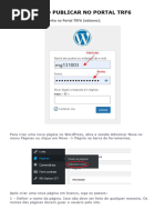 Como Publicar No Portal Trf6
