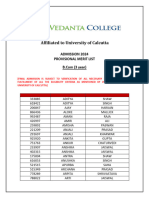 Gen Merit List Phase 1