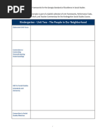 Social Studies Kindergarten Unit 2 Sample Unit