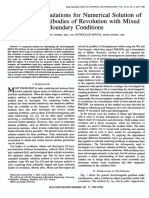 Different Formulations For Numerical Solution of Single or Multibodies of Revolution With Mixed Boundary Conditions