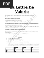 La Lettre de Valerie