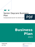 Senior Daycare Business Plan