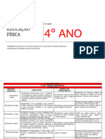 Habilidades Essenciais - Educação Física 4º Ano