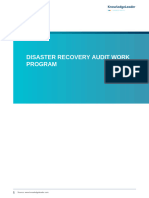 Disaster Recovery Audit Work Program - 0