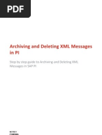 Archiving and Deleting XML Messages in PI 7.1 v1.0