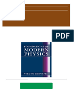 Instant Download Foundations of Modern Physics 1st Edition Weinberg PDF All Chapter