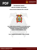 Factores Relacionados A Los Hallazgos Radiológicos de Las Mamografías en Mujeres Atendidas en El Hospital Carlos Monge Medrano, 2023