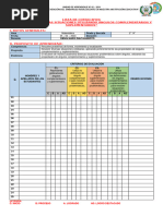 Lista de Cotejo 4-1ero-Ua2