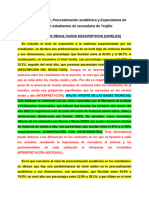 Ejemplo Discusión Resultados Descriptivos - Niveles y Cierre