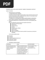 1° Saberes y Pensamiento Cientifico