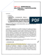 Materialguía #1.2 - Democracia, Deliberación Pública y Justificación Política