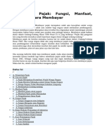 Pengertian Pajak - Fungsi, Manfaat, Jenis Dan Cara Membayar KE 2