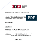 Semana 05 Tarea Avance de Proyecto Final 1 (APF1)