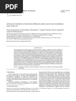 Advanced Oxidation of Industrial Effluents Under Microwave Irradiation - State of The Art